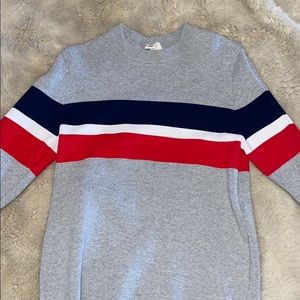H&M Red, White, and Blue Patriotic Sweater.
